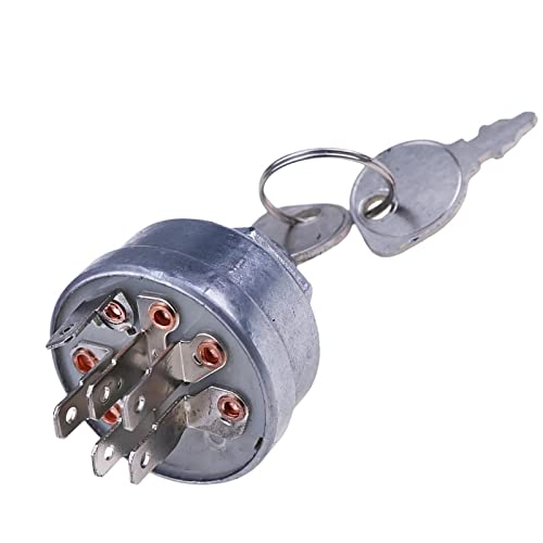 IEQFUE Ignition Starter Switch Compatible with Stens 430-334 Exmark 109-4736,103-0206, 88-9830, 104-2541, Toro 88-9830, 104-2541, 103-0206, 109-4736,Equipment Keys Master Set, Lawn Mower Parts