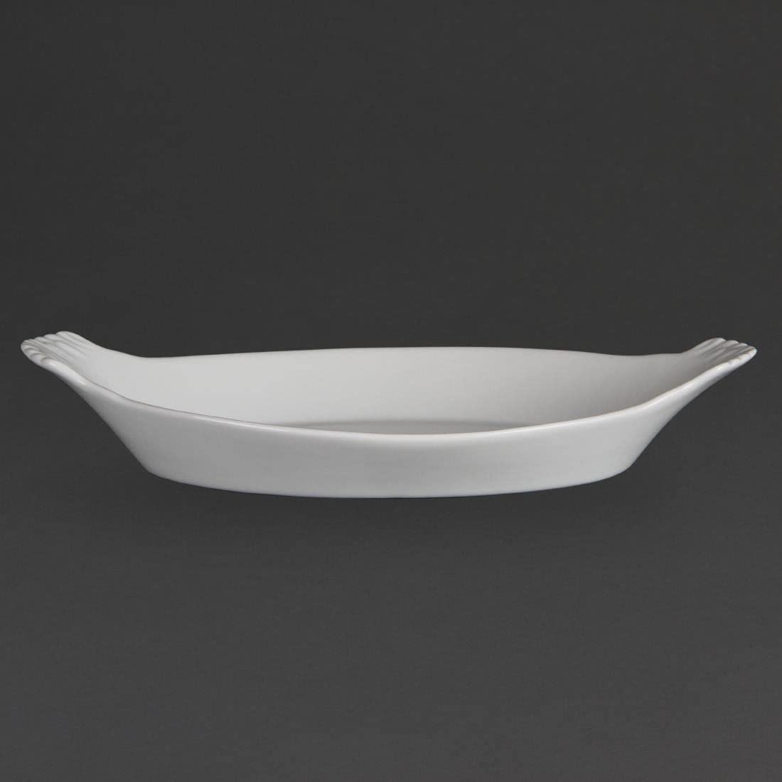 Olympia Whiteware - Platos ovalados para servir (6 unidades, 320 x 177 mm)