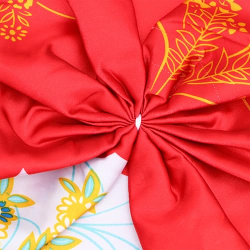 Kimono Japonés Tradicional Rojo para Mujer Vestido de Seda Imitada 4