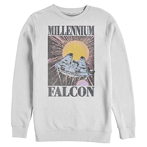 STAR WARS mens Men's Falcon Trip Pullover Crew Fleece