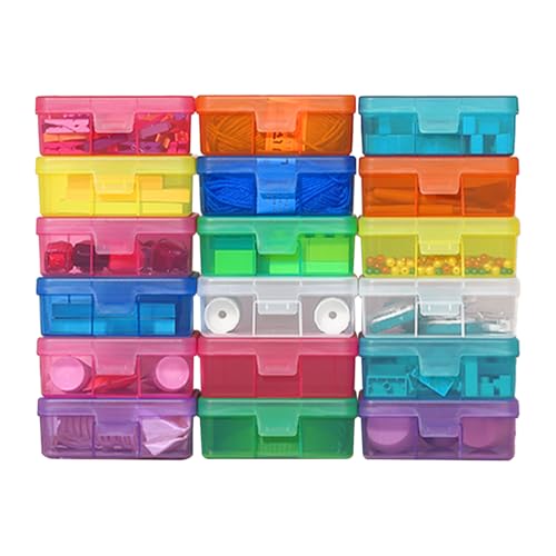 Image of Plastic Hobby Art Craft Organizer (Small&Color-18 Pack)