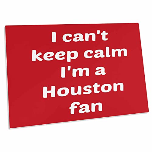 3Drose I Cant Keep Calm Im A Houston Fan, Red, White - Desk Pad Place Mats (Dpd-172864-1) #TOP11