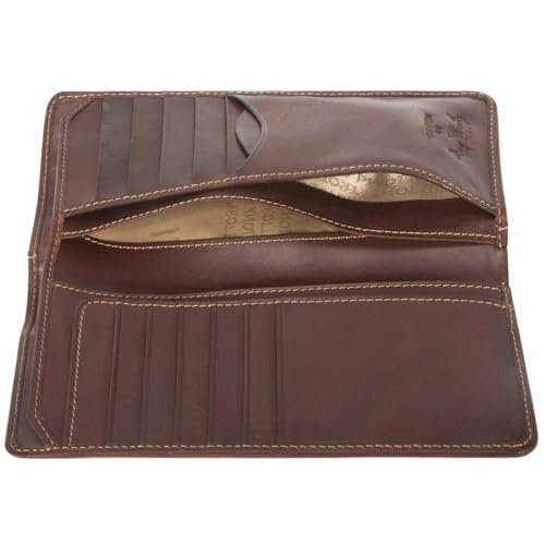 Tony Perotti Mens Italian Cow Leather Bifold Checkbook Breast Pocket Wallet in Brown3