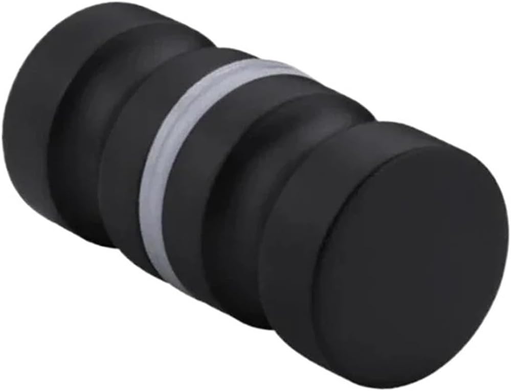 Shower Glass Door Handle,Sliding Doors Knob Sided Pull Hardware Replacement Parts，Compatible for Bathroom(Aluminum Black)