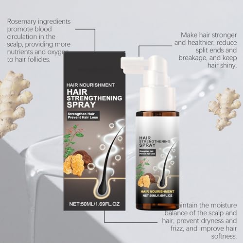 Spray fortalecedor de cabello con aceite de jengibre 1.69 oz miniatura 2