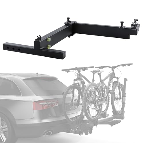 Swing Away Hitch Adapter 90 Swing Arm for 2-Inch Receiver 320 lbs Heavy Duty Hitch Extension Passenger Side Bike Rack Swing Away Hitch for Cars Trucks SUVs Vans Anti-Rattle & Locking Design