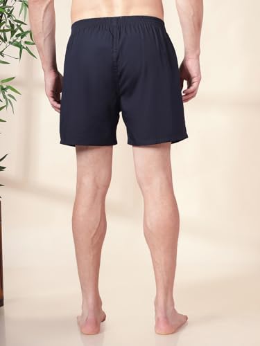Image of Urban Scottish Men's 100% Cotton Solid Boxers Shorts with Side Pockets (Pack of 3) (USB-01-02-03-L) Multicolour