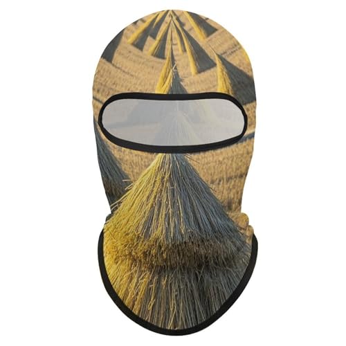 Pile of Grain Balaclava para Hombres y Mujeres, Máscara Facial de Protección Solar Transpirable con Cubre Cabeza Completo para Senderismo, Ciclismo, Correr, Conducción miniatura 7