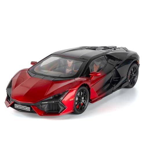 Modelo de carro Lambo Revuelto a escala 1:24 miniatura 1