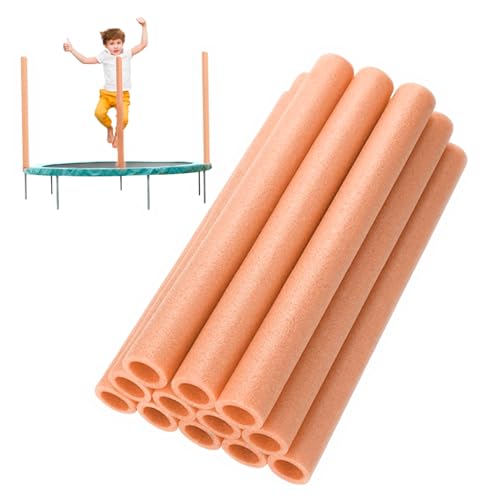 YQNISCU Tubos de Espuma for Cama de Salto, Tubos, 12 Uds., Cubierta Suave for Postes de Cama, Mangas Protectoras de 15,75 Pulgadas de Largo, Tubo, Poste Azul -(Orange)