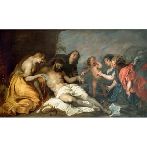 Toile Van Dyck Lamentation over the dead Christ pour votre décoration
