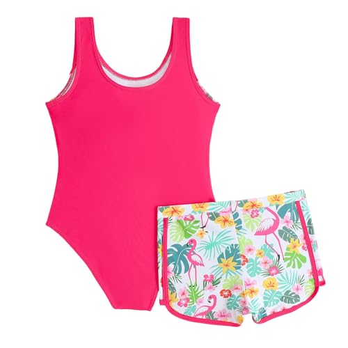 Bañador niña 10 años con protección UV total y diseño de una pieza tropical 4