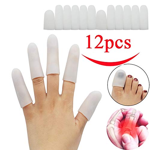 Buy Designeez 12Pcs Silicone Finger Protector Gel Fingertips Sleeves And Finger Cots Support