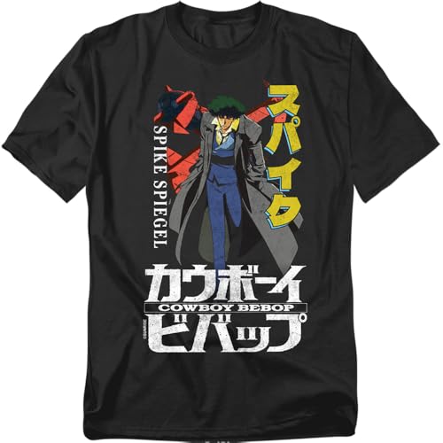 Popfunk Cowboy Bebop Spike Retro Poster Unisex T-Shirt Black X-Large