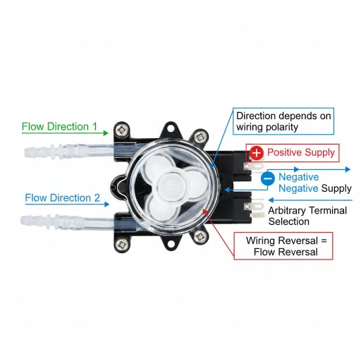 DC12V Peristaltische Pomp met Dubbele Kop, 1500 Ml/min Stroomsnelheid