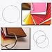 18 Pcs Loose Leaf Binder Rings 3 Sizes Silver Metal Book Rings Extra Large Steel Book Keychain Metal Steel Paper Ring for School Office Home Index Cards Key Receipts Memos Photos Files DIY Craft