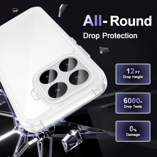 Image of Case for Xiaomi 17T Pro 5G, Military Grade Drop Protection Phone Case, Yellowing Resistant, Anti-Scratch Hard PC Back, Shockproof Hard Ultra-Thin Protective Cover, Clear