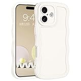 GUAGUA iphone 17 ケース ウェーブ iphone17 かわいい うねうね TPU 肌触り あいふおん17 滑り止め波縁 握りやすい スマホケース ソフト 耐衝撃 ワイヤレス充電対応 パステルカラー アイフォン 17 可愛いカバー