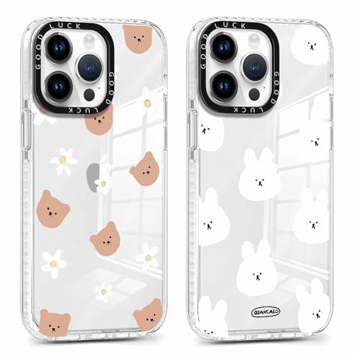 Xylota 2 Pieces Case for iPhone 16 Pro Max 6.9 inches, Transparent Cute Case with Cartoon Bear, Ultra Thin TPU Soft Silicone Clear Case Cover Shockproof Protection Case Cover for iPhone 16 Pro Max, 01 Xylota 2 Pieces Case for iPhone 16 Pro Max 6.9 inches, Transparent Cute Case with Cartoon Bear, Ultra Thin TPU Soft Silicone Clear Case Cover Shockproof Protection Case Cover for iPhone 16 Pro Max, 01