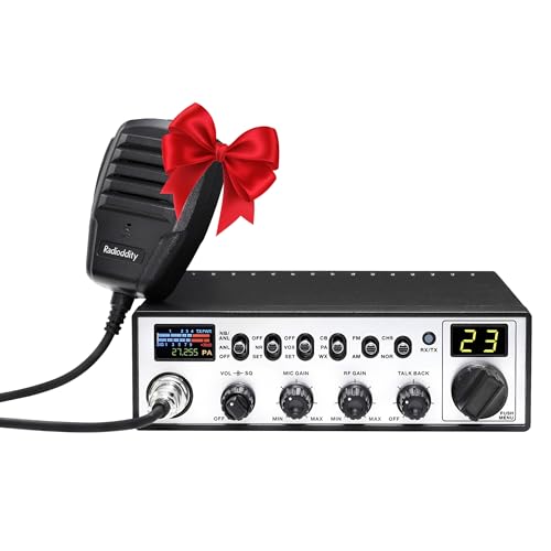 Radioddity CB-900 PRO CB Radio, AM/FM Mobile Radio with NOAA, RX & TX Noise Reduction, ASQ VOX Instant Emergency Channel 9, Support PA System, SWR High Alert for Trucker Driver