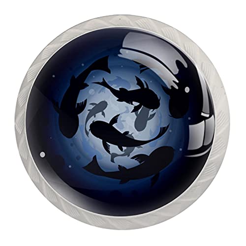 [4 PCS]Commode Cristal Boutons-Tiroir Boutons Tire Poignée D'armoire pour La Maison Cuisine Armoire Memphis Black Angle droit 35mm