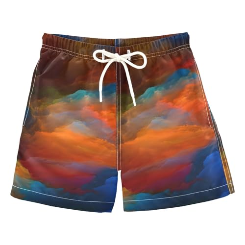 Boys Swim Trunks Tie Dye Color Toddler Swim Shorts Little Boys Bathing Suit Swimsuit Toddler Boy Swimwear 2T 202c1664