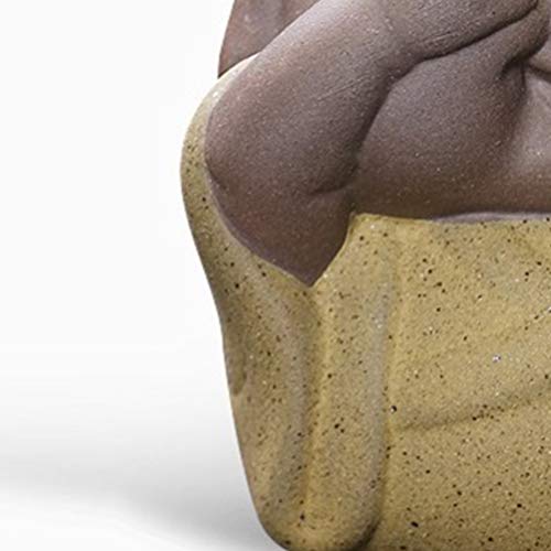 CLISPEED Mini Estátua de Buda de Cerâmica Monge Chá Pet Estatueta de Buda Em Miniatura Estatuetas de