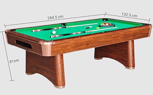 Image of RUP 8ft American Pool Table | Auto Ball Return System | Premium Billiards Cloth | Heavy Duty 147 kg MDF Frame | Smooth Metal Corners | Complete Accessories Included