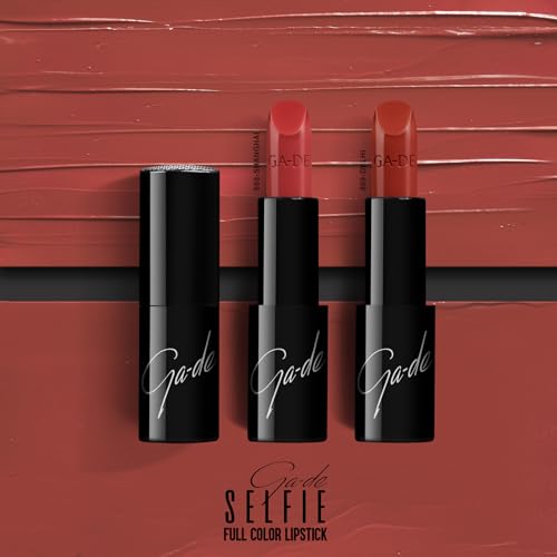 Image of GA-DE Selfie Full Color Lipstick, 869 - Long Lasting High Pigment Lipstick with Argan Oil - Creamy Radiant Shine and Hydrating Benefits - 0.14 oz