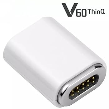 LG V60 ThinQ デュアルスクリーン充電アダプター 磁気ジェンダー充電器 ROUNKIN LG V60 デュアルスクリーン 用 充電コネクタ 充電