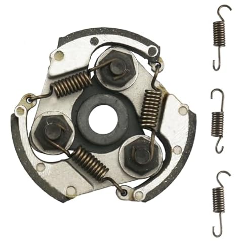 PRO BAT 3 Shoes Centrifugal Clutch Pad No Keyway for 2 Storke 47cc 49cc Pocket PIT Quad Dirt Bike ATV, Black Cover