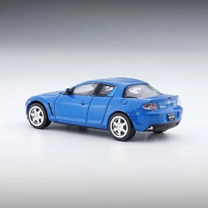 Scale car Model 1:64 for RX8 RX-8 Supercar Model Alloy Car Model Diecasts Car Model Proportional Car Model Put in Bookcase Suitable for Display(Silver)