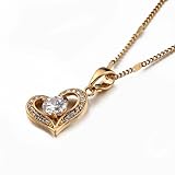 ZFHTJEKNCS Colgante con Corazones Dorados para Amante Moda de San Valentín Regalo