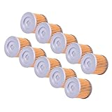 Ajuste del filtro de aceite del motor de la motocicleta for AN125 DR100 SP100 CS125 DR125 GN125 1991-2000 GS125 AN 125 CS GN GS DR 125 HF131(10Pcs)