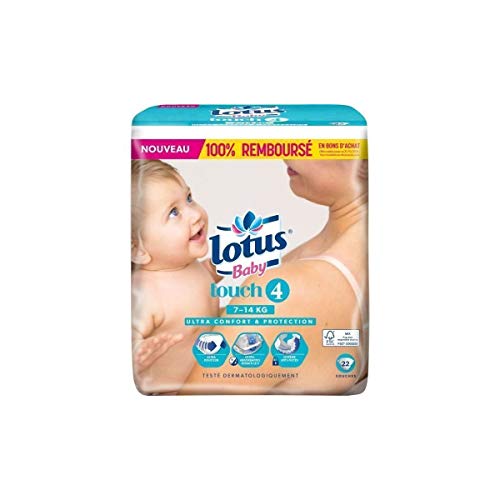 Lotus Baby Couches Touch, taille 4 : 7-14 kg - Le paquet de 38 Cover