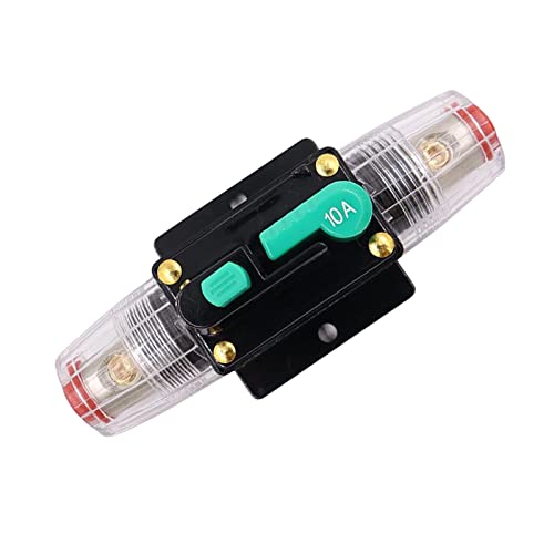KOZEEY Disjoncteur, réinitialisation manuelle réinitialisable pour automobile, bateau, moteur, voiture, VTT, audio, 10A Cover