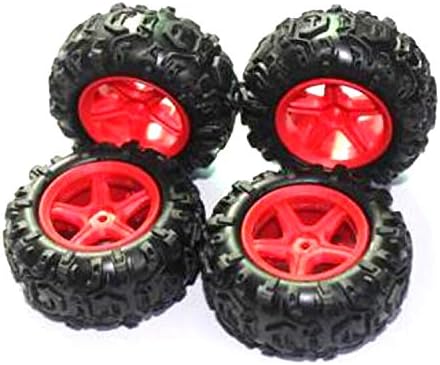 Replacement Part For Subotech BG1510 BG1511 1/24 RC Car Spare Parts Tires 4pcs - (Color: Silver)