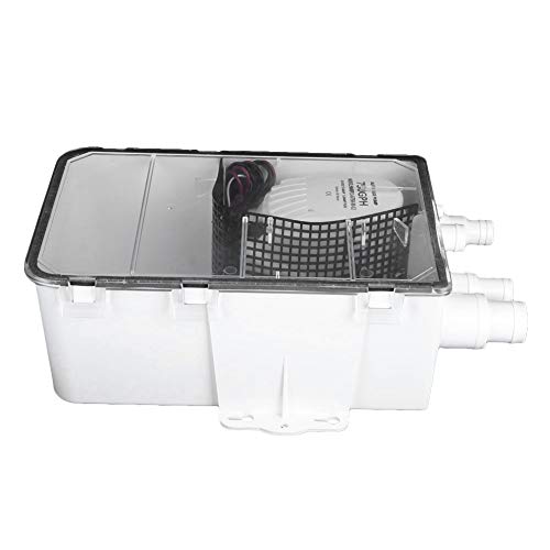 Akozon Duschwanne, 12V Duschwanne Pumpensystem 750GPH Maximaler Durchfluss Duschpumpe Für Marine Boot RV Bilge Multi Port Ablaufkasten