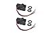 XtremeAmazing Pack of 2 Dusk to Dawn Outdoor Hard-Wired Post Eye Electric Resistor Photocell Light Control Sensor Button Switch LED HID CFL JL-103A