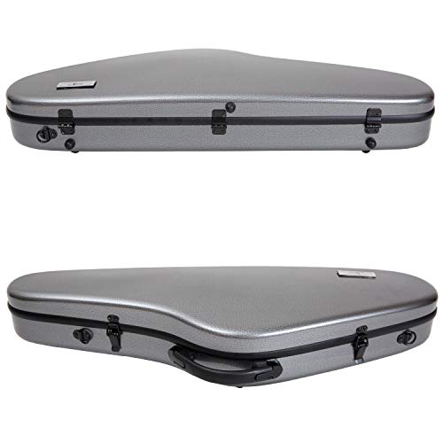 Aileen Violin Hard Case 4/4 Full Size Luxury with Hygrometer Suspension, Light Black