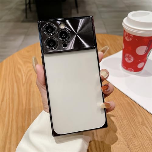 Housse de pare-chocs antichoc pour iPhone 15 Plus avec protecteur d'objectif