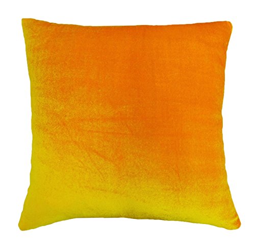 Yuga Indio Almohada Caso sólido Naranja hogar decoración de Tiro Cubierta de Terciopelo del Amortiguador - Seleccione tamaño