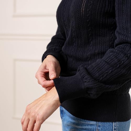 Image of Hope & Henry Women's Long Sleeve Fine Gauge V-Neck Sweater