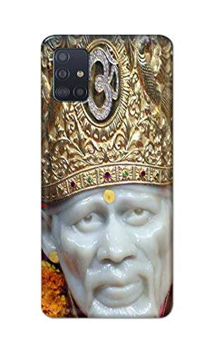 Image of PRINTFIDAA Sai Baba Lord Shiridi Great God Hinduism Hindu Religious Printed Designer Hard Case for Samsung Galaxy A51, SM-A515F / DSN, SM-A515F / DS Back Cover -(e) RPM1005