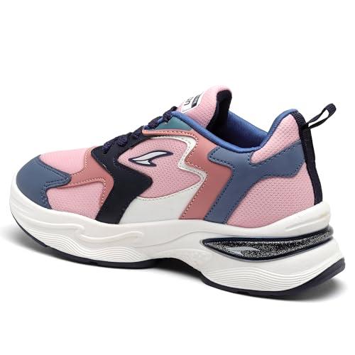 Image of ASIAN Aroma-02 Women's Chunky Sneakers | Lightweight Memory Foam Cushioning | Breathable Mesh Upper | Stylish Thick-Sole Casual Shoes
