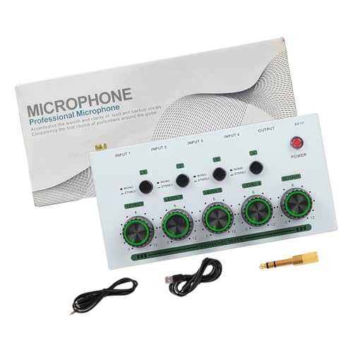 Mélangeur portable 4 canaux anti-souffle pour un mixage podcast net