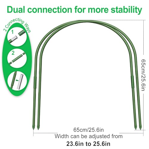 image for FOTMISHU 6Pcs Greenhouse Hoops, 23.6