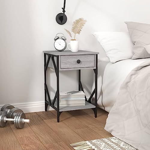 Table de chevet gris Sonoma compacte pour optimiser les petits espaces - 2