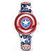 Towel Rings Capitán América Reloj para Niños Anime Cartoon Boy Student Marvel Avengers Flip Reloj De Cuarzo Impermeable