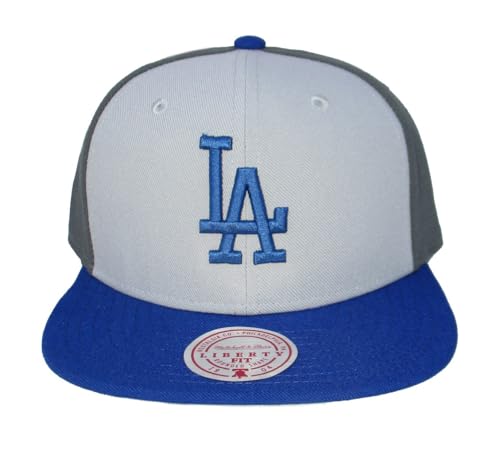 Mitchell & Ness Los Angeles Dodgers Gorra Snapback gris miniatura 2